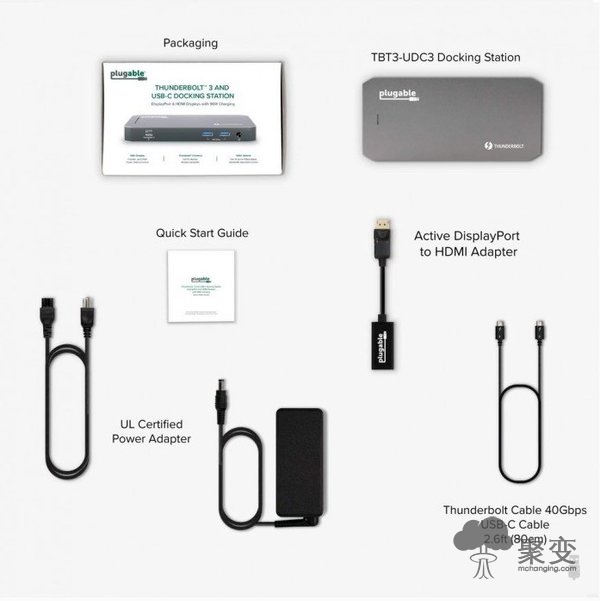 Plugable发布高性价比TBT3-UDC3扩展坞